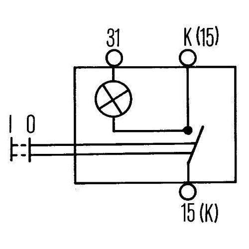 Schalter Hella 6ED 004 778-031 für Audi Mitsubishi VW Case Ih Holder O&k Komatsu