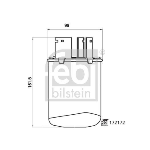 Kraftstofffilter Febi Bilstein 172172 für Nissan Renault