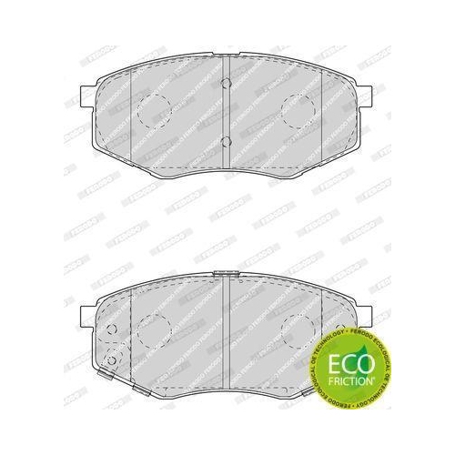 Bremsbelagsatz Scheibenbremse Ferodo FDB4447 Premier Eco Friction f&uuml;r Hyundai