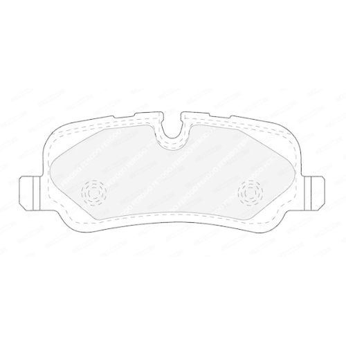 Bremsbelagsatz Scheibenbremse Ferodo FDB4432 Premier f&uuml;r Land Rover Hinterachse