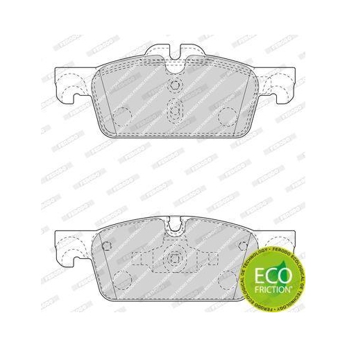 Bremsbelagsatz Scheibenbremse Ferodo FDB4405 Premier Eco Friction f&uuml;r Citro&euml;n DS