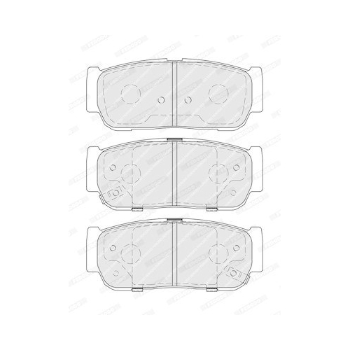 Bremsbelagsatz Scheibenbremse Ferodo FDB4000 Premier Eco Friction f&uuml;r Ssangyong