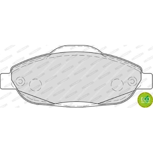 Bremsbelagsatz Scheibenbremse Ferodo FDB4003 Premier Eco Friction für Peugeot