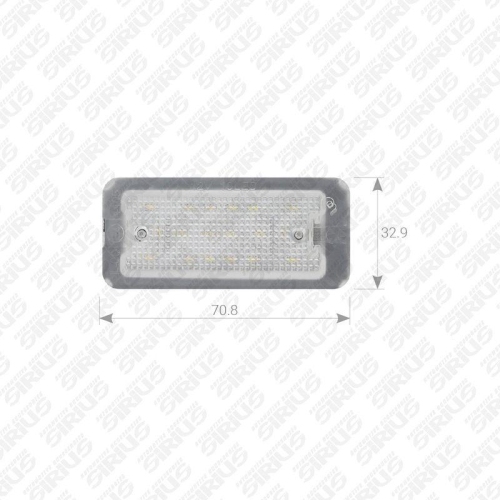 Kennzeichenleuchte Automotive Accessories Sirius PLL-061 f&uuml;r Fiat Lancia Abarth