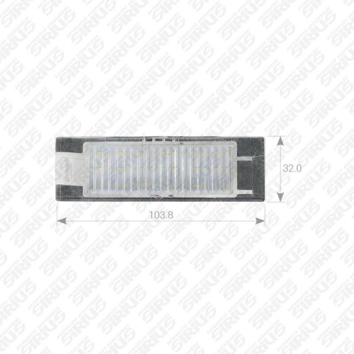 Kennzeichenleuchte Automotive Accessories Sirius PLL-073 f&uuml;r Chrysler Fiat Jeep