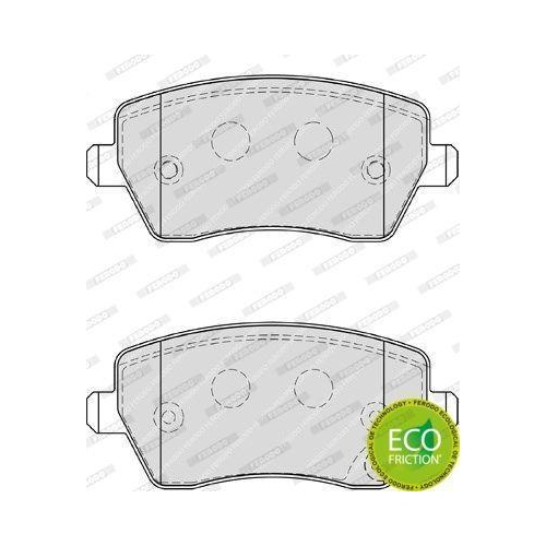 Bremsbelagsatz Scheibenbremse Ferodo FDB4069 Premier Eco Friction f&uuml;r Nissan