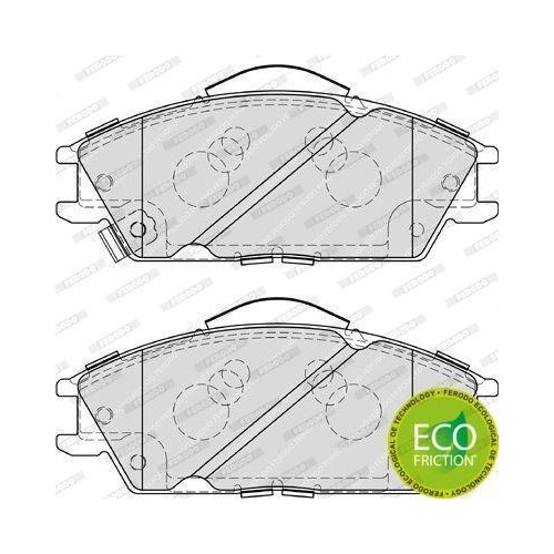 Brake Pad Set Disc Brake Ferodo FDB4076 Premier Eco Friction for Hyundai