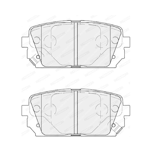 Brake Pad Set Disc Brake Ferodo FDB4193 Premier for Kia Rear Axle