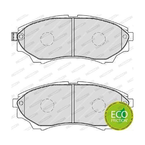 Bremsbelagsatz Scheibenbremse Ferodo FDB1817 Premier Eco Friction f&uuml;r Ford Mazda