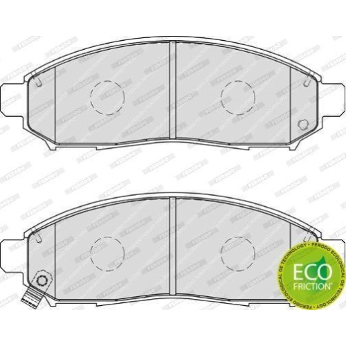 Bremsbelagsatz Scheibenbremse Ferodo FDB1997 Premier Eco Friction f&uuml;r Nissan