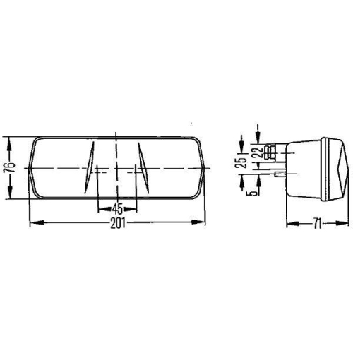 Heckleuchte Hella 2SD 001 680-271 f&uuml;r Aebi Auw&auml;rter Daf Mercedes Benz Opel Tata