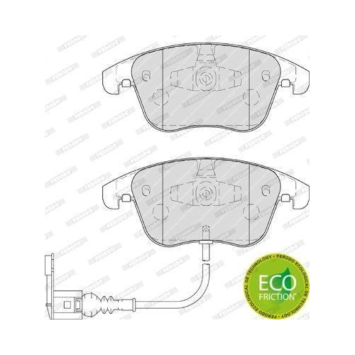 Bremsbelagsatz Scheibenbremse Ferodo FDB4057 Premier Eco Friction f&uuml;r Audi Seat