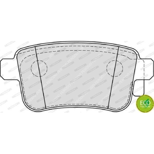 Bremsbelagsatz Scheibenbremse Ferodo FDB4186 Premier Eco Friction f&uuml;r Renault