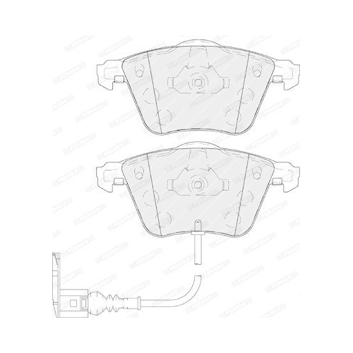Bremsbelagsatz Scheibenbremse Ferodo FDB4223 Premier f&uuml;r Audi Seat VW