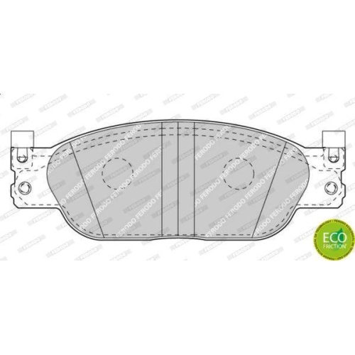 Bremsbelagsatz Scheibenbremse Ferodo FDB4389 Premier Eco Friction f&uuml;r Jaguar