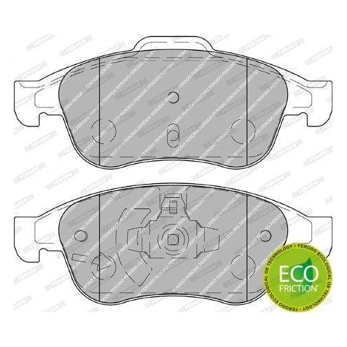 Bremsbelagsatz Scheibenbremse Ferodo FDB4180 Premier Eco Friction f&uuml;r Nissan