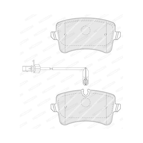 Bremsbelagsatz Scheibenbremse Ferodo FDB4410 Premier f&uuml;r Audi Porsche VW