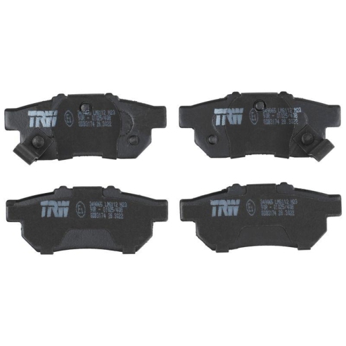 Bremsbelagsatz Scheibenbremse Trw GDB3174 Cotec f&uuml;r Honda Hinterachse