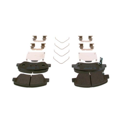 Bremsbelagsatz Scheibenbremse Bosch 0986424951 f&uuml;r Hyundai Vorderachse