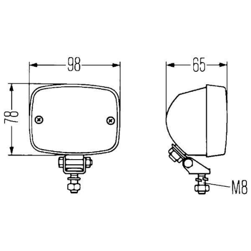 Nebelschlussleuchte Hella 2NE 003 030-151 f&uuml;r Auw&auml;rter Bmw Citro&euml;n Honda Mack VW