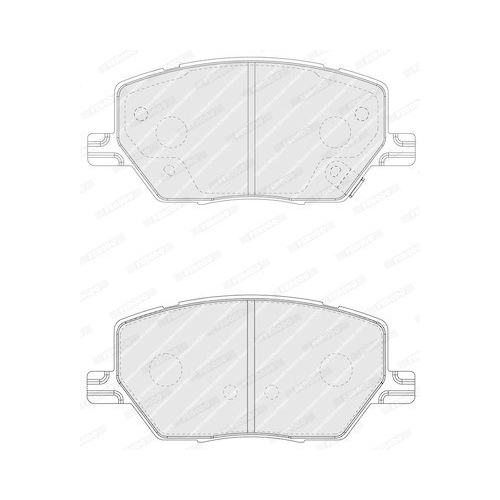 Bremsbelagsatz Scheibenbremse Ferodo FDB4688 Premier f&uuml;r Alfa Romeo Fiat Jeep