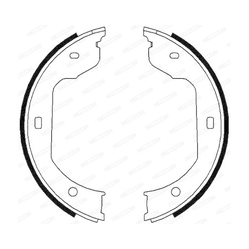 Bremsbackensatz Feststellbremse Ferodo FSB668 Premier f&uuml;r Bmw VW Hinterachse