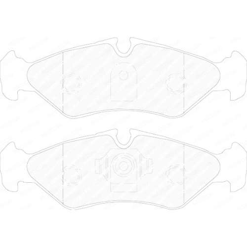 Bremsbelagsatz Scheibenbremse Ferodo FVR1039 Premier Eco Friction für VW