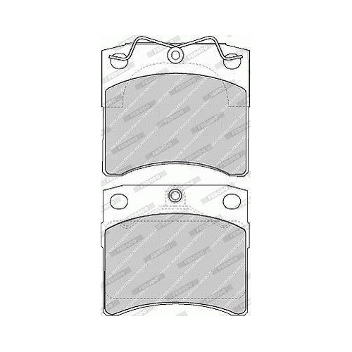 Bremsbelagsatz Scheibenbremse Ferodo FVR1131 Premier Eco Friction für VW