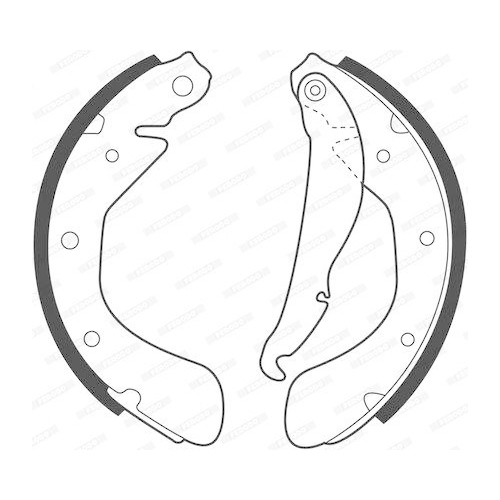 Bremsbackensatz Ferodo FSB335 Premier f&uuml;r Opel Vauxhall Chevrolet Daewoo
