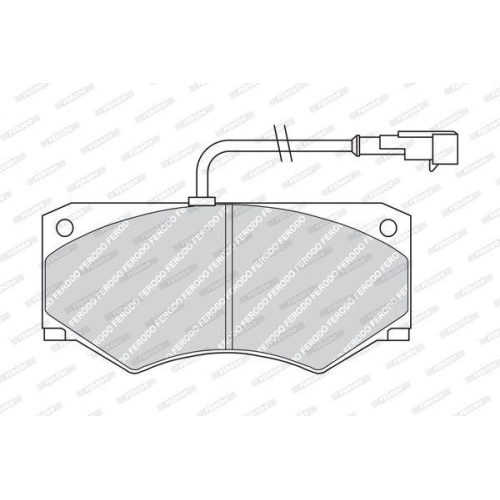 Bremsbelagsatz Scheibenbremse Ferodo FVR1351 Premier f&uuml;r Iveco Vorderachse