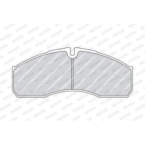 Bremsbelagsatz Scheibenbremse Ferodo FVR1390 Premier f&uuml;r Iveco Hinterachse