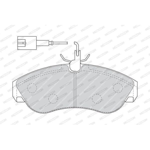 Bremsbelagsatz Scheibenbremse Ferodo FVR1397 Premier Eco Friction f&uuml;r Fiat