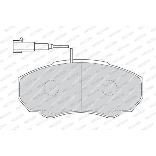 Bremsbelagsatz Scheibenbremse Ferodo FVR1478 Premier Eco Friction f&uuml;r Citro&euml;n