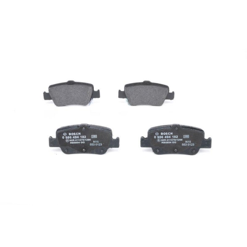 Bremsbelagsatz Scheibenbremse Bosch 0986494182 f&uuml;r Toyota Hyundai Lexus