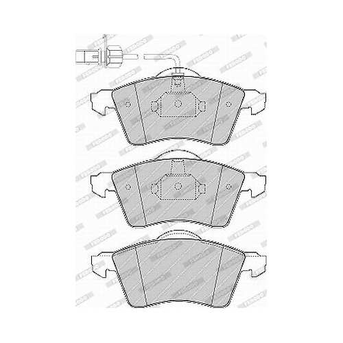 Bremsbelagsatz Scheibenbremse Ferodo FVR1518 Premier Eco Friction f&uuml;r VW