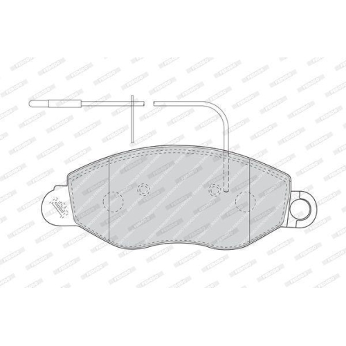 Bremsbelagsatz Scheibenbremse Ferodo FVR1616 Premier Eco Friction f&uuml;r Nissan