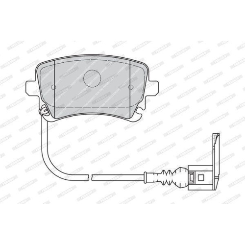 Bremsbelagsatz Scheibenbremse Ferodo FVR1644 Premier f&uuml;r VW Hinterachse