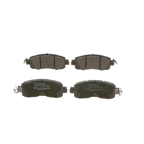 Bremsbelagsatz Scheibenbremse Bosch 0986424638 f&uuml;r Nissan Vorderachse