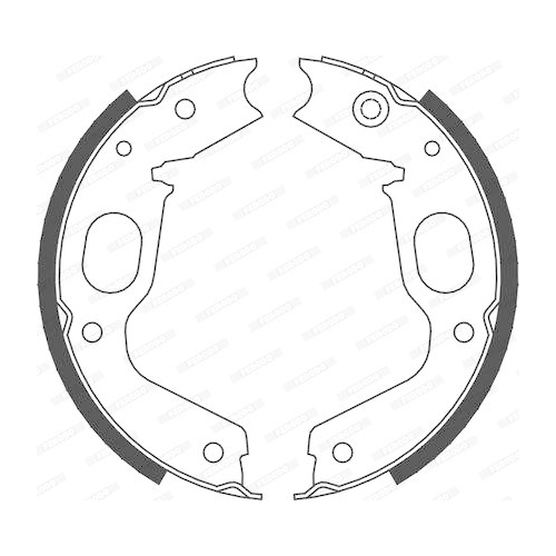 Bremsbackensatz Feststellbremse Ferodo FSB663 Premier für Mitsubishi Hinterachse