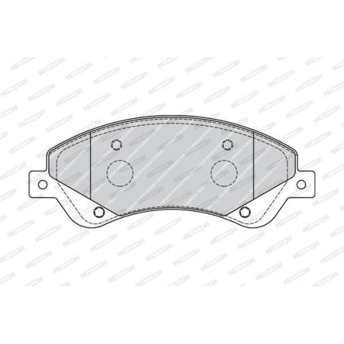 Bremsbelagsatz Scheibenbremse Ferodo FVR1929 Premier Eco Friction f&uuml;r Ford