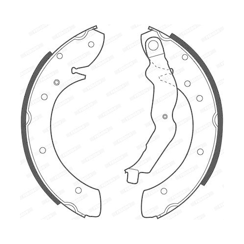 Bremsbackensatz Ferodo FSB529 Premier für Citroën Peugeot Renault Hinterachse
