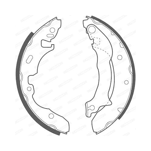Bremsbackensatz Ferodo FSB537 Premier für Ford Hinterachse