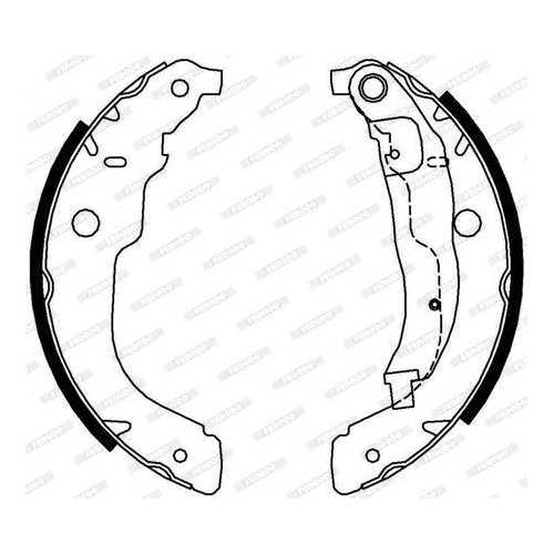 Bremsbackensatz Ferodo FSB694 Premier f&uuml;r Citro&euml;n Peugeot Citro&euml;n (df Psa) DS