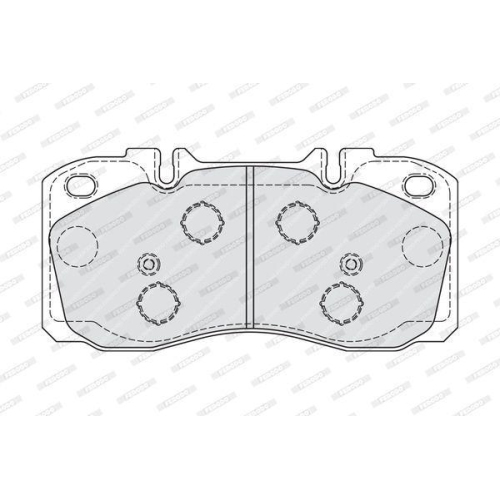 Bremsbelagsatz Scheibenbremse Ferodo FVR4038 Premier Eco Friction für Iveco