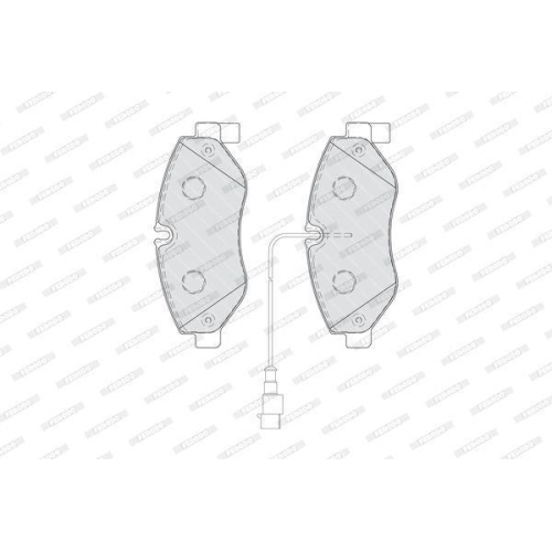 Bremsbelagsatz Scheibenbremse Ferodo FVR4053 Premier f&uuml;r Nissan Renault