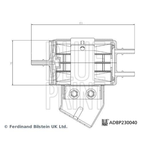 Kraftstofffilter Blue Print ADBP230040 f&uuml;r Ssangyong