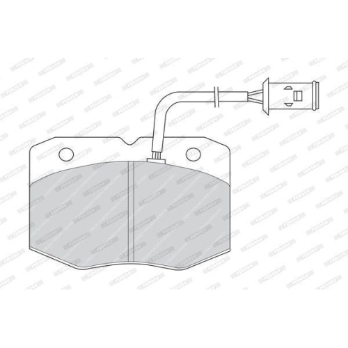 Bremsbelagsatz Scheibenbremse Ferodo FVR713 Premier Eco Friction für Iveco