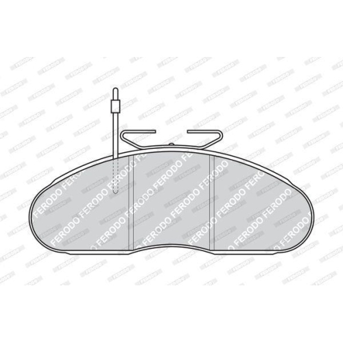 Bremsbelagsatz Scheibenbremse Ferodo FVR792 Premier f&uuml;r Nissan Avia Vorderachse