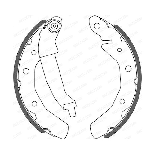 Bremsbackensatz Ferodo FSB566 Premier f&uuml;r Suzuki Chevrolet Daewoo Fso Proton