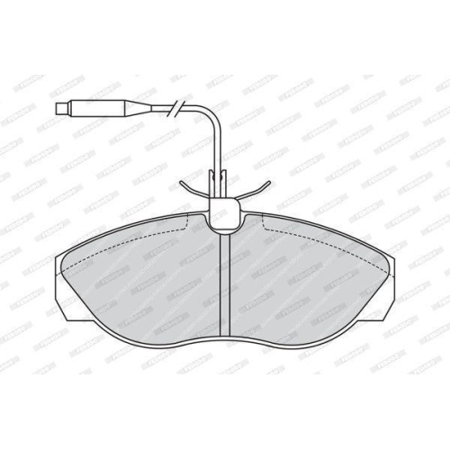 Bremsbelagsatz Scheibenbremse Ferodo FVR967 Premier Eco Friction f&uuml;r Citro&euml;n